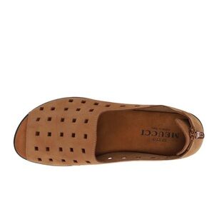 Sesto Meucci Tan Suede Perforated Loafers